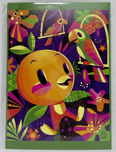 Disney Orange You Glad We Tiki by Jeff Granito Postcard Wonderground Gallery New
