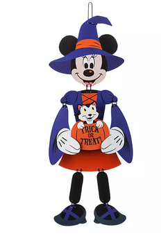 Disney Parks Halloween Minnie Mouse Witch Wall Decoration New Sealed