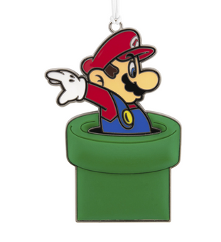 Hallmark Nintendo Super Mario Metal Christmas Ornament New with Tag