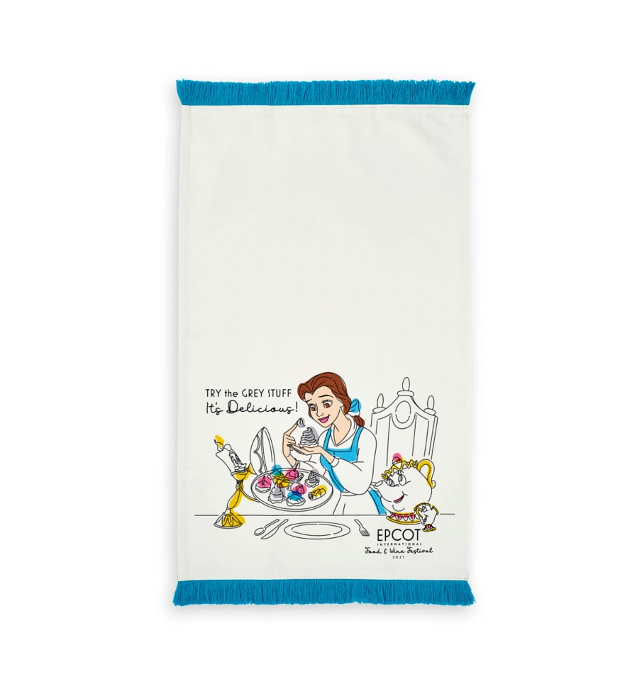 Disney Food and Wine 2021 Beauty and the Beast Kitchen Towel Set New with Tag