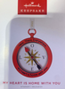 Hallmark 2022 My Heart Is Home With You Compass Christmas Ornament New With Box