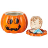 Hallmark Peanuts Linus Jack-o'-Lantern Ceramic Candy Jar New