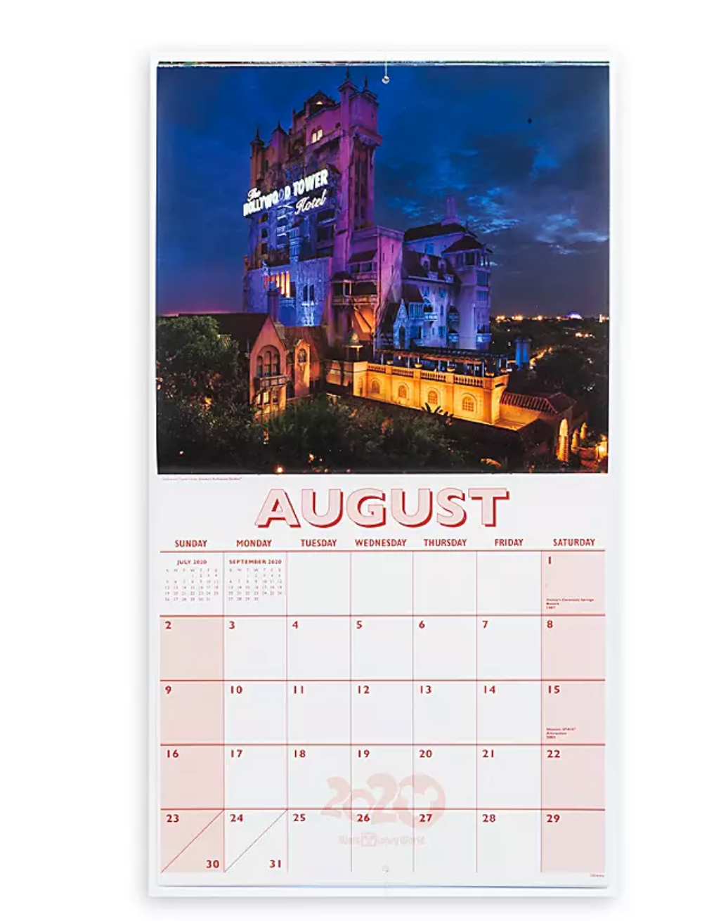 Disney Parks 2020 Walt Disney World 16 Month Wall Calendar New Sealed