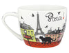 Disney Parks Epcot Paris Cats Porcelain Cappuccino Mug New