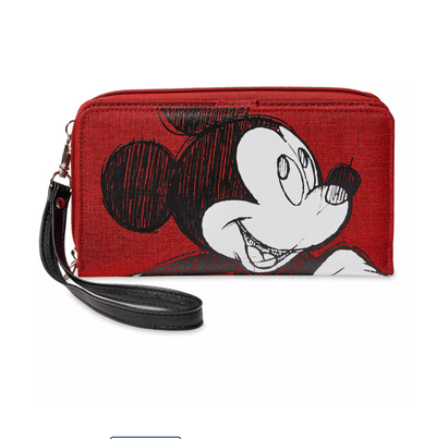 Disney Parks Walt Disney World Mickey Mouse Sketch Wristlet New with Tag