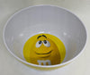 M&M's World Yellow Character Logo Big Face Bowl New