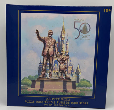 Disney Walt Disney World 50th Anniversary Puzzle 1000 Pieces Mickey Castle New