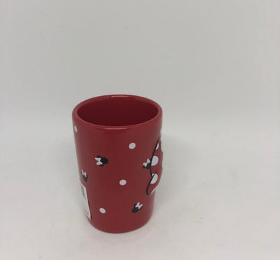Disney Parks Minnie Red Bows & Dots Ceramic Shot Glass New