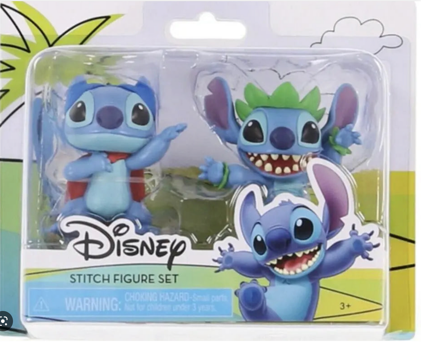 Disney LILO & Stitch Figure Set 3" Superhero and Hula Stitch Figure Set New With Box