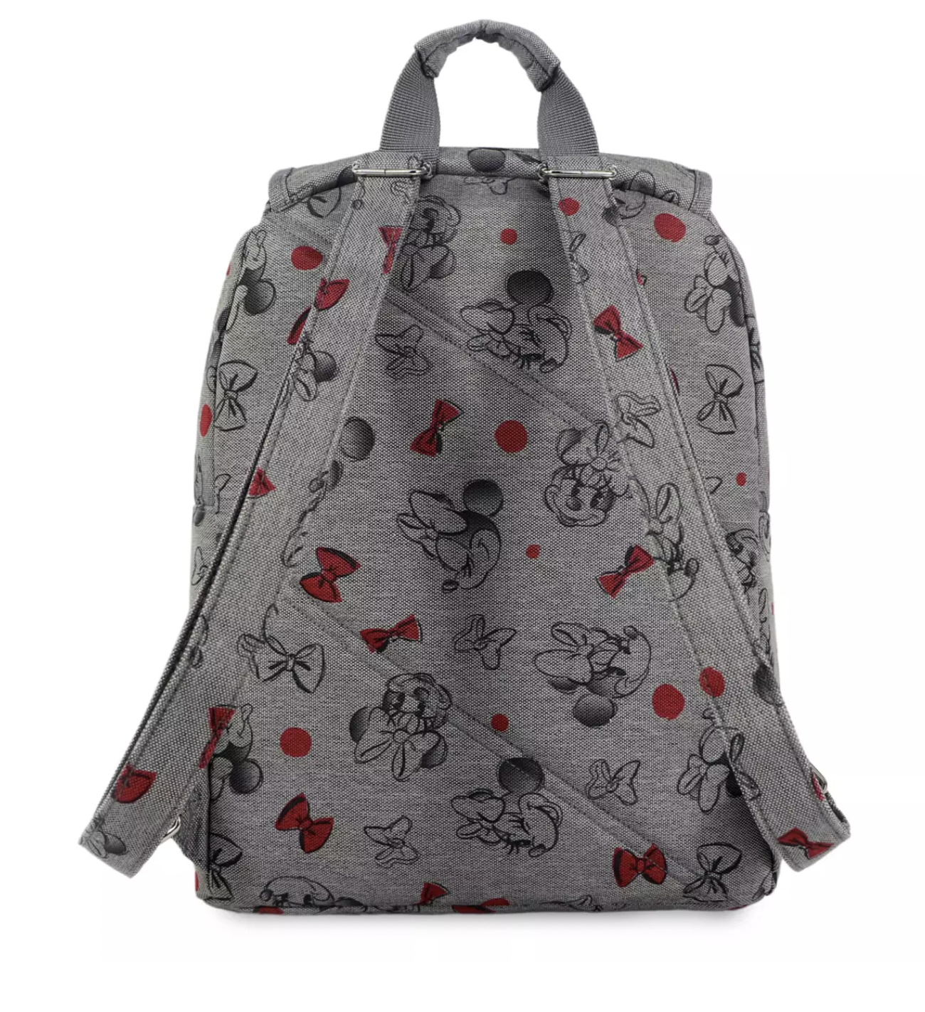 Disney Parks Gray Minnie Red Dots and Bows Backpack New with Tag