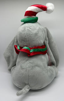 Disney Store Hong Kong Dumbo Christmas Plush with Rattle New with Tags