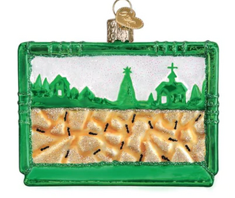 Old World Christmas Ant Habitat Glass Christmas Ornament New With Box