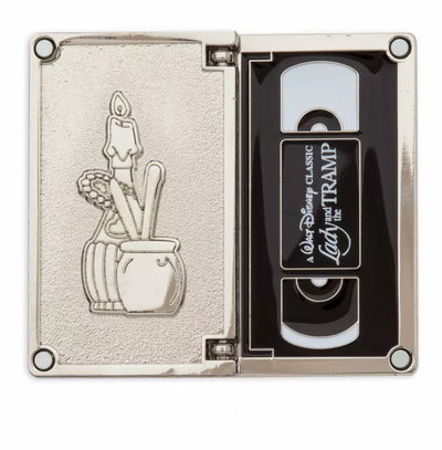 Disney Lady and the Tramp VHS Pin Set Limited Release New