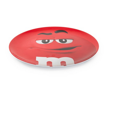 M&M's World 2020 Red Character Big Face Dinner Plate New