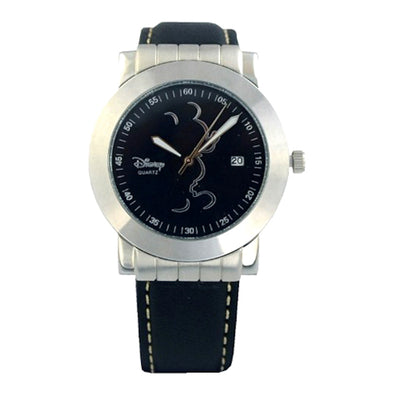 Disney Parks Mickey Mouse Outline with Date Black Watch New with Tag