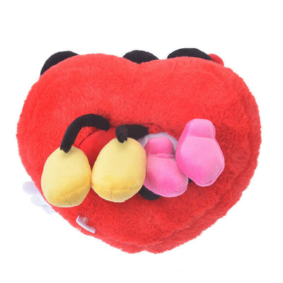 Disney Store Japan Valentine Mickey and Minnie Heart Plush New with Tags