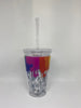 Disney Parks Ink & Paint Tumbler with Straw New