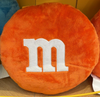 M&M's World Orange Pillow M New with Tags