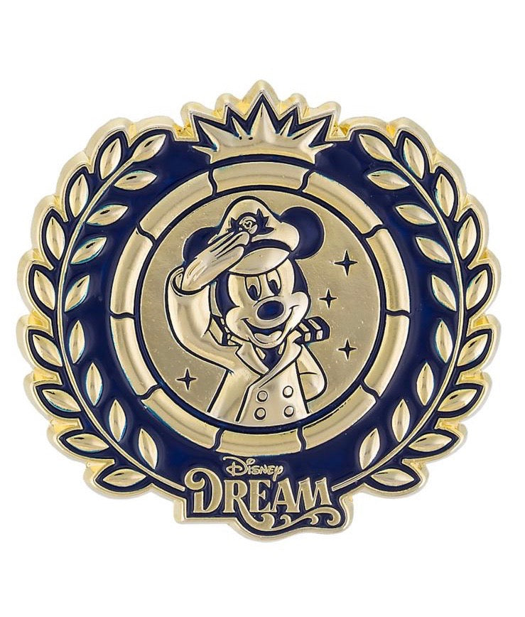 Disney Parks Cruise Line Dream Mickey Captain Pin New with Card