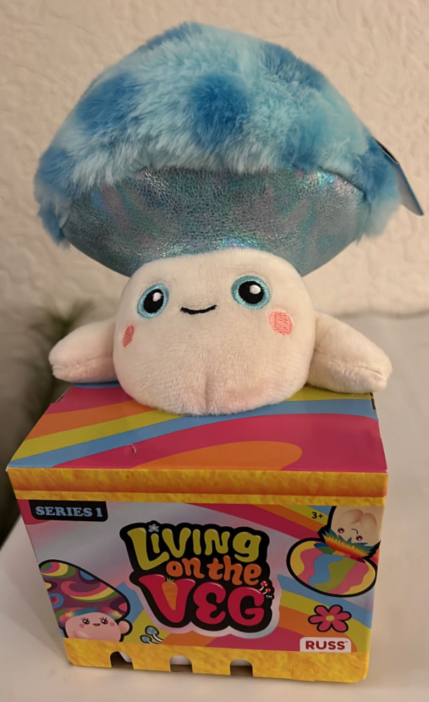 Living On The Veg TJ Mushroom Plush Toy Russ Series 1 New With Box