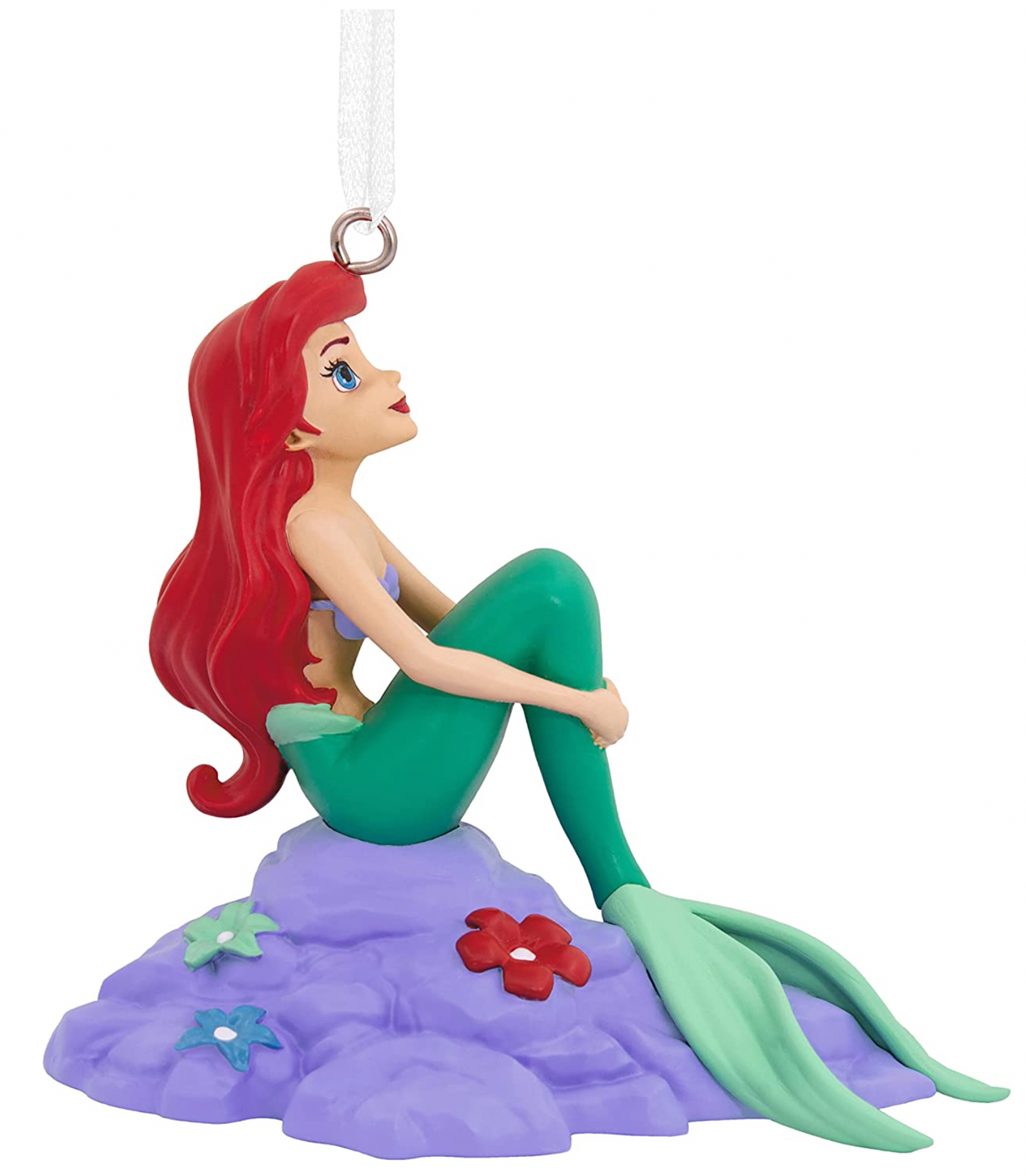 Hallmark Disney The Little Mermaid Ariel on Rock Christmas Ornament New With Box