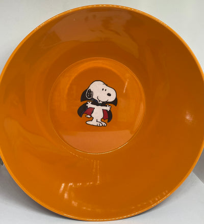 Peanuts Gang Snoopy Vampire Halloween Pumpkin Large Mixing Bowl New
