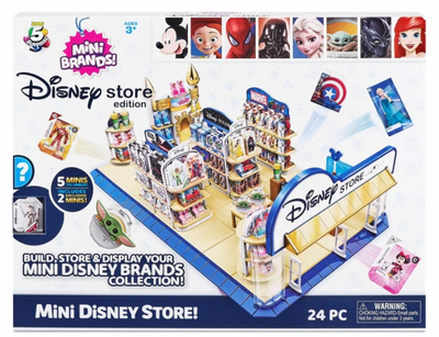 Mini Brands 5 Surprise Disney Store Playset with 2 Exclusive Minis by Zuru New