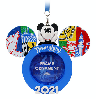 Disney Parks Disneyland 2021 Mickey Friends Photo Frame Ornament New with Tag