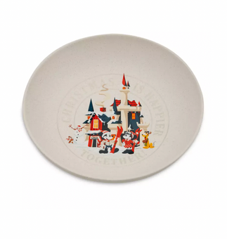 Disney Holiday Christmas is Happier Together Mickey and Friends Serving Bowl New