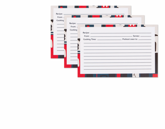 Hallmark Disney Mickey Retro Pattern Recipe Cards New Sealed