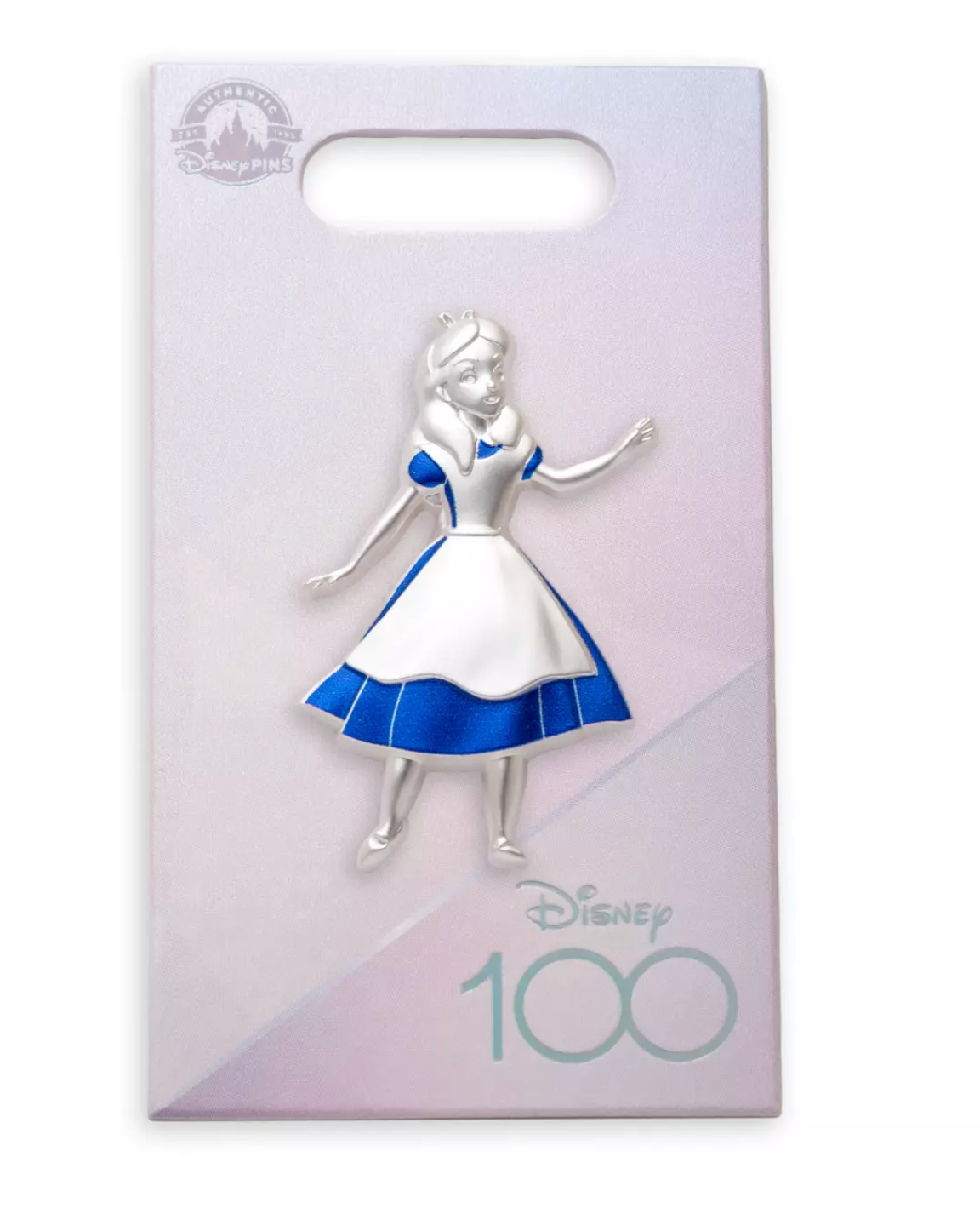 Disney 100 Years of Wonder Celebration Alice in Wonderland 3D Pin New with Card