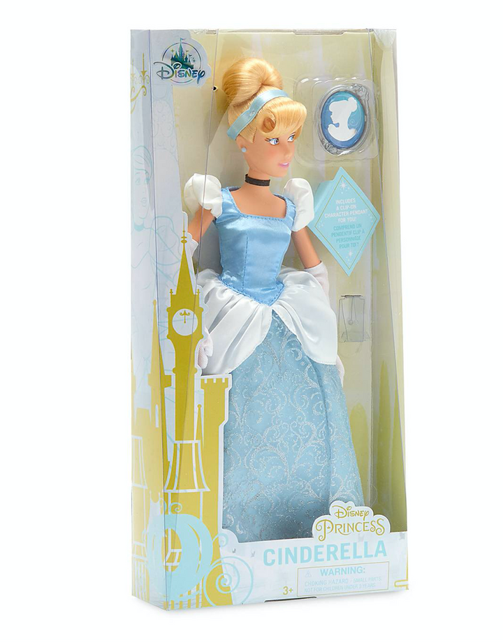Disney Princess Cinderella Classic Doll with Pendant New
