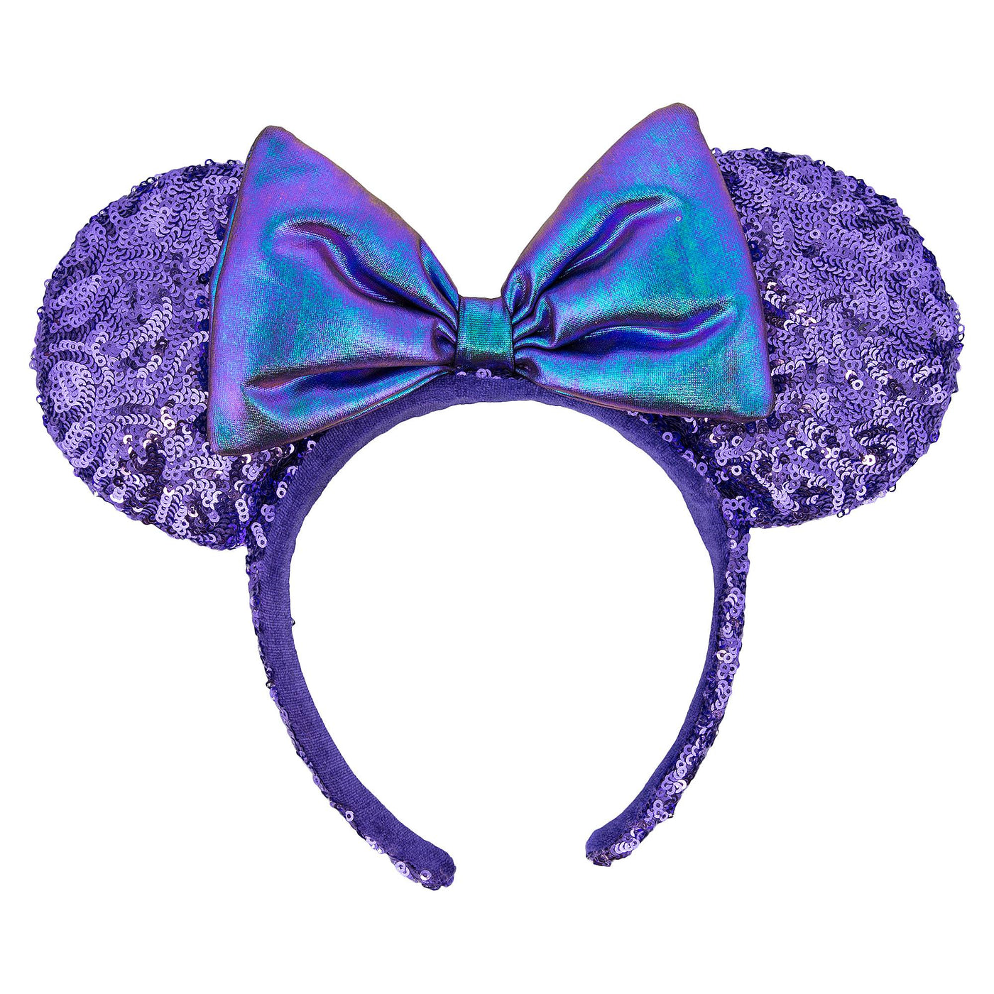 Disney Parks Minnie Potion Purple Sequined Ear Headband New with Tag