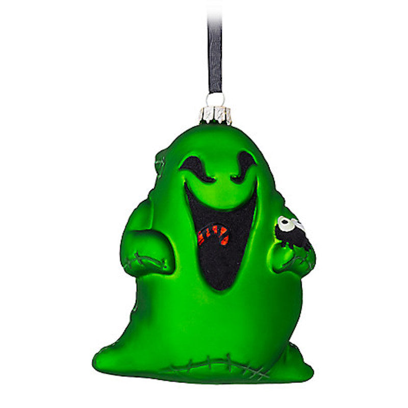 Disney Parks The Nightmare Before Christmas Oogie Boogie Glass Ornament New Tags