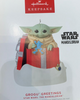 Hallmark 2022 Star Wars Mandalorian Grogu Greetings Christmas Ornament New W Box