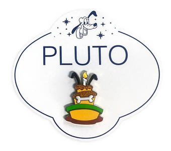 Disney 90th Anniversary Pluto Birthday Cake Pin New with Card
