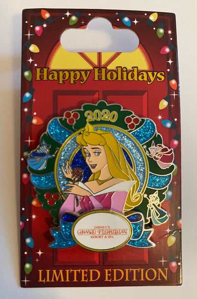 Disney 2020 Grand Floridian Aurora Happy Holiday Limited Pin New with Card