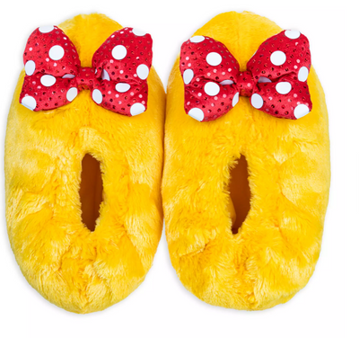 Disney Minnie Mouse Plush Slippers for Adults M New With Tag