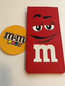 M&M's World Red Character Large Card Holder New with Tags