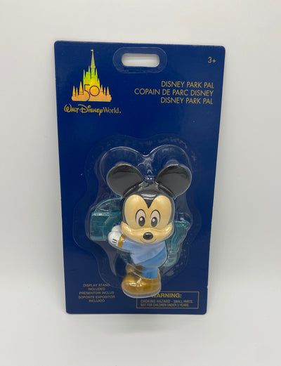 Disney Parks WDW 50th Anniversary Mickey Park Pal with Display Stand New