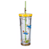 Disney 70th Peter Pan Tumbler Tinker Bell Charm With Straw New