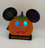 Disney Parks Mickey Pumpkin Halloween Light Up Tabletop Sign New with Tag