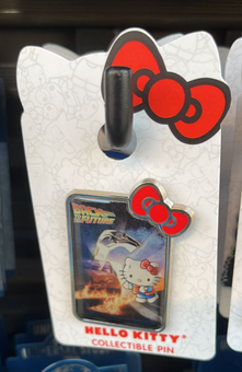 Universal Studios Hello Kitty Back To The Future Pin New With Card