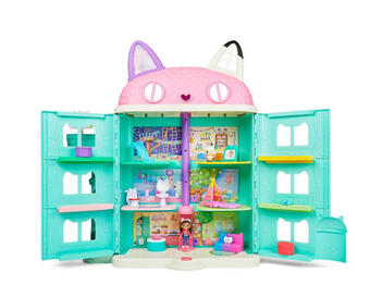 Dreamworks Gabby's Dollhouse Purrfect Playset Netflix Spinmaster 15 Piece Sound