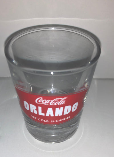 Authentic Coca-Cola Coke Ice Cold Sunshine Orlando Shot Glass New