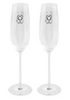 Disney Parks Mickey Icon Wedding Toasting Glasses Happily Ever After New w Box