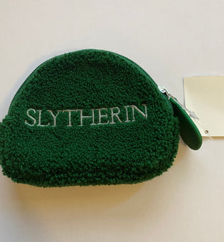 Universal Studios Harry Potter Slytherin Chenille Coin Purse New With Tags