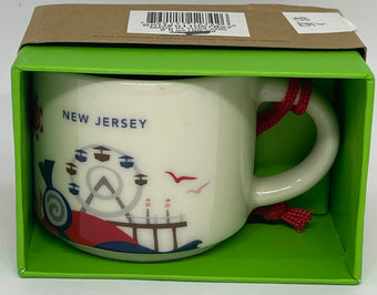 Starbucks Coffee You Are Here New Jersey Ceramic Mug Ornament New with Box
