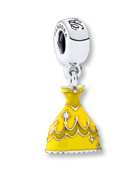 Disney Belle Dress Enamel Pandora Charm New with Box