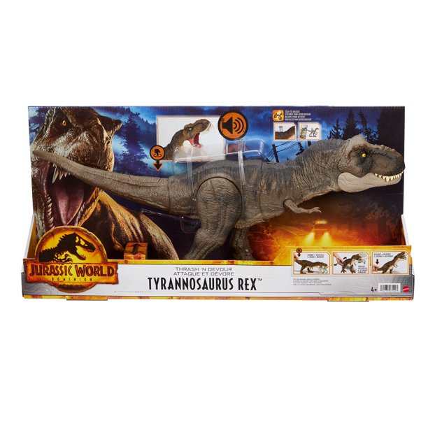 Jurassic World Dominion Thrash ‘N Devour Tyrannosaurus Rex Toy New With Box